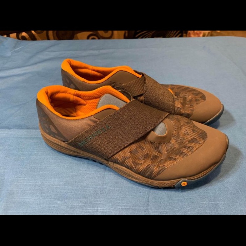 Merrell Gray and Orange Athletic Shoes